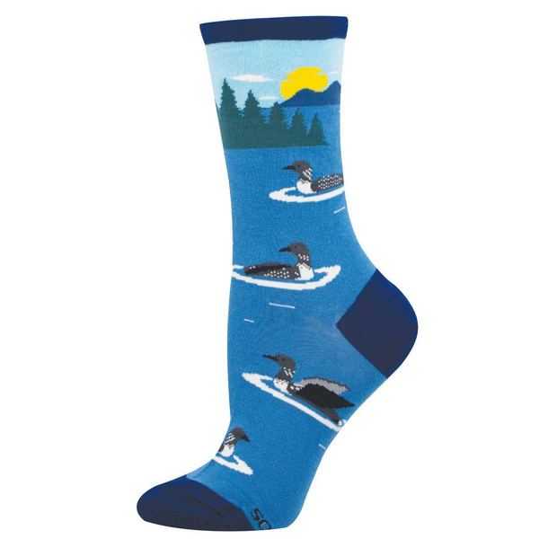 Women's What A Loon! Crew (Blue)