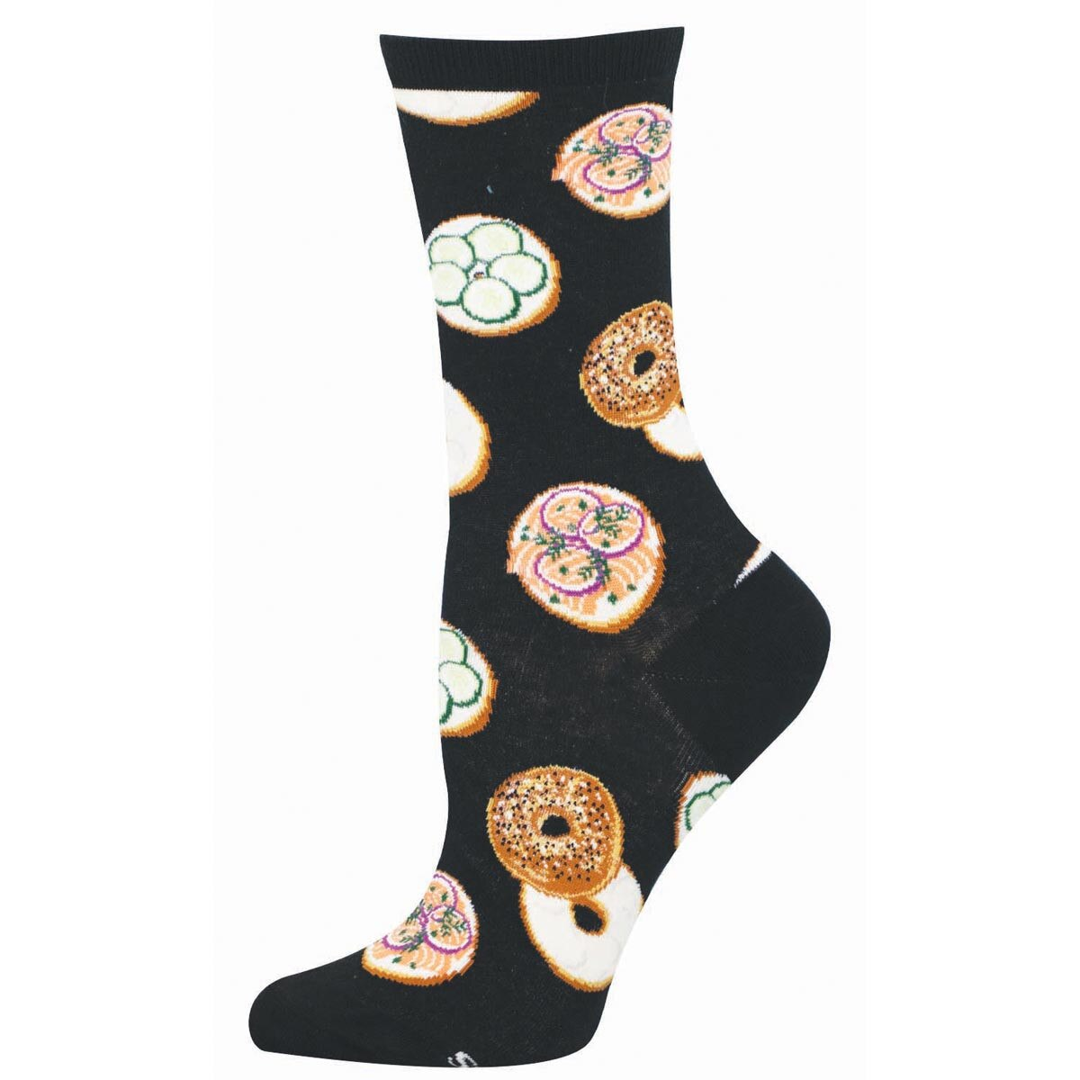 Women's Everything Bagels Crew (Black)