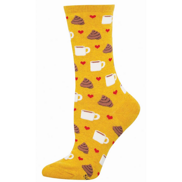 Women's Coffee Makes You Poop Crew (Mustard Heather)