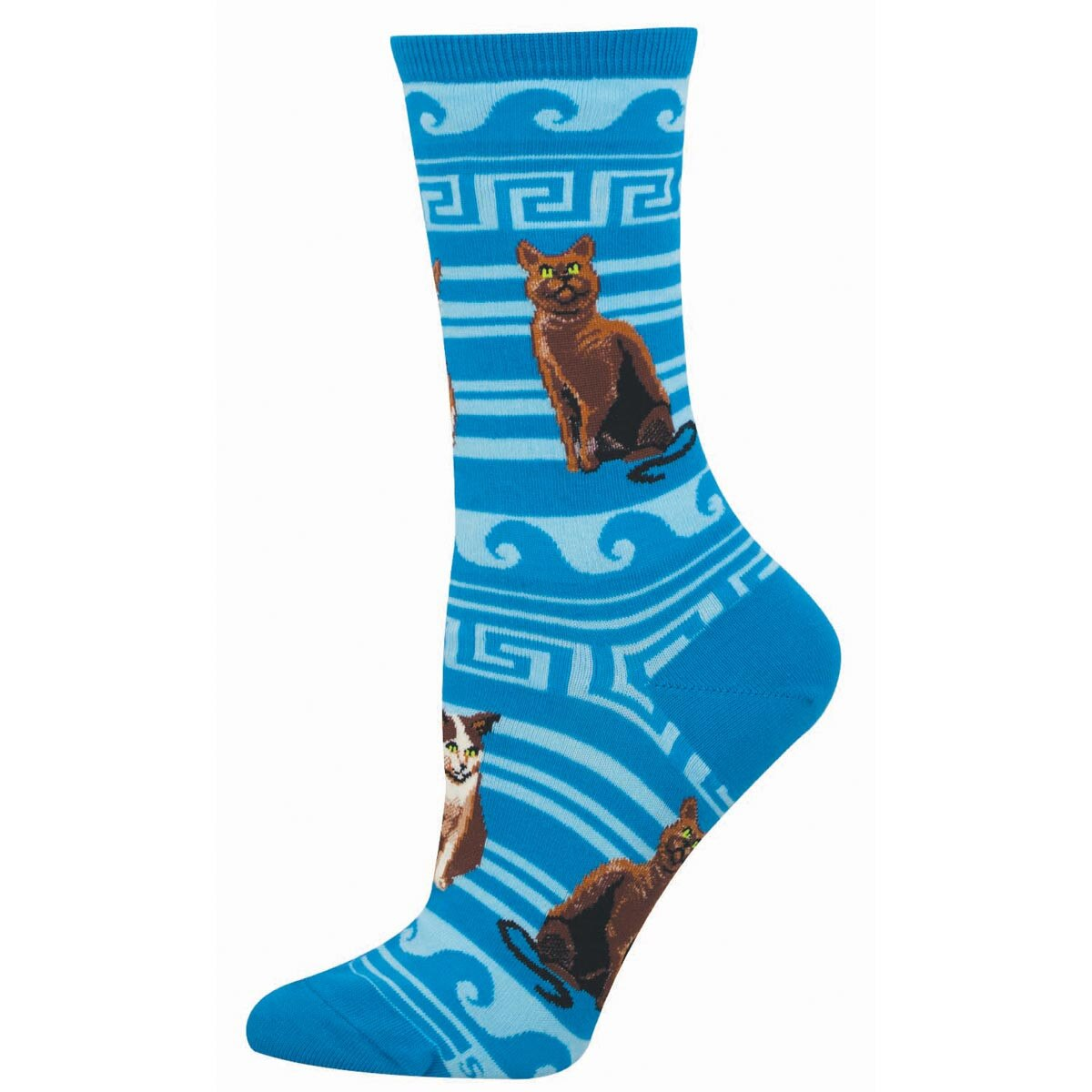 Women's Greek Cats Crew (Blue)