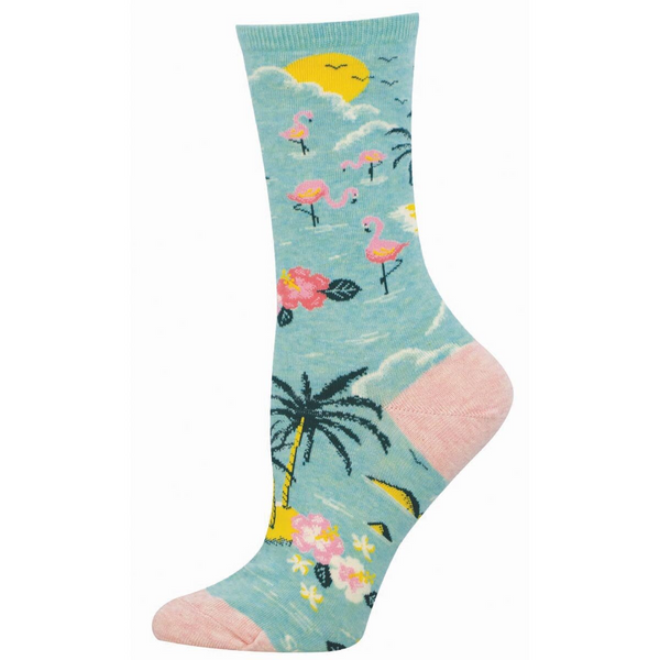 Women's Bird's Eye View Crew (Blue Heather)