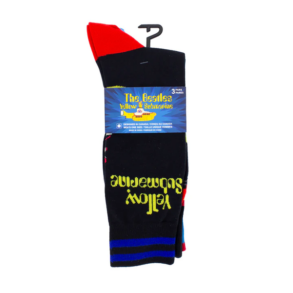 Men's "The Beatles" Yellow Submarine Crew 3-Pack