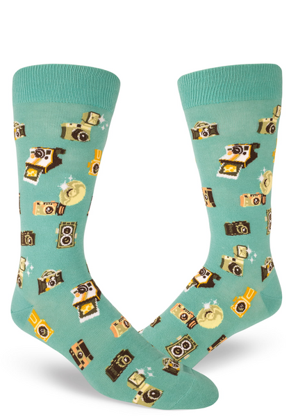 ZZNA-5/24_Men's Say Cheese Crew (Dusty Turquoise)