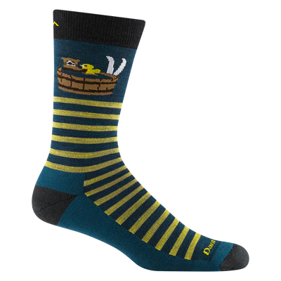 Men's Wild Life Crew Lightweight Lifestyle Sock (Dark Teal)