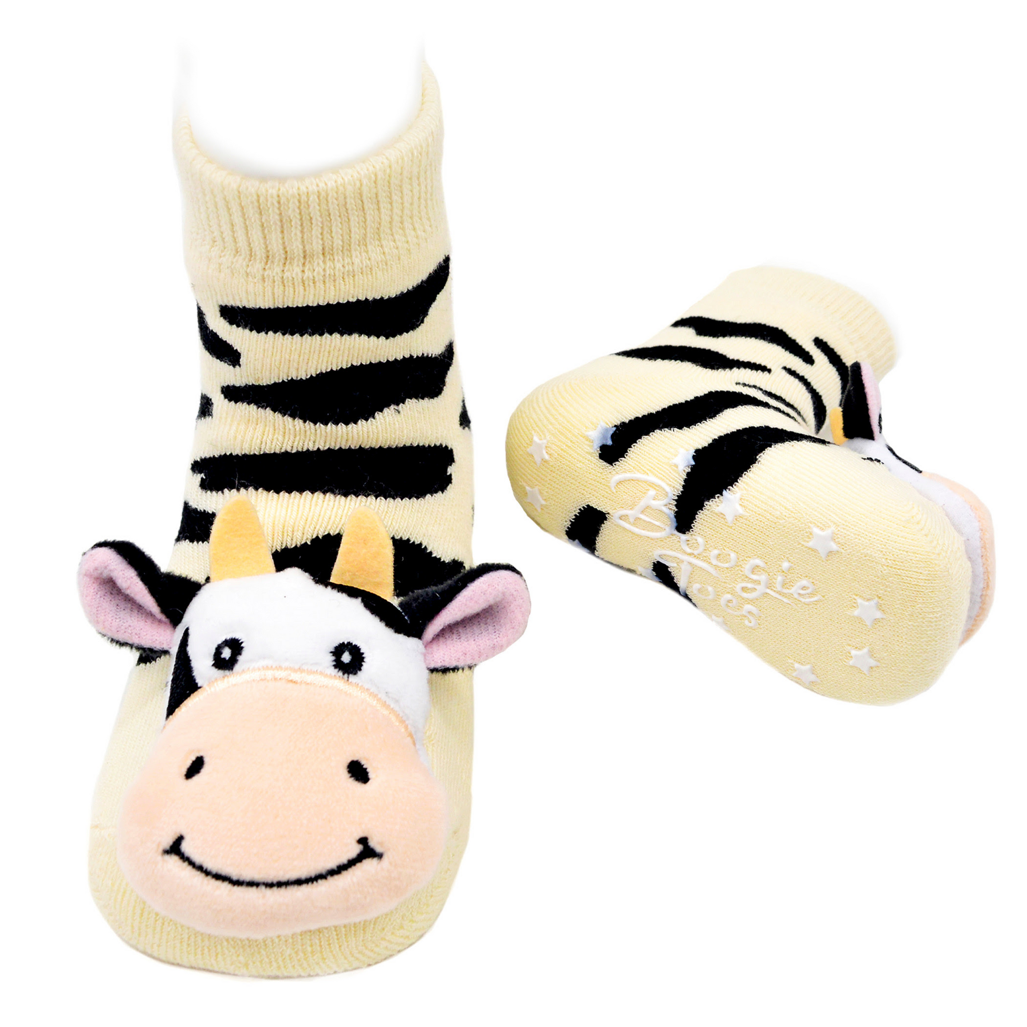 Kid's Bella the Cow Boogie Toes Rattle Crew (0-1 Years)