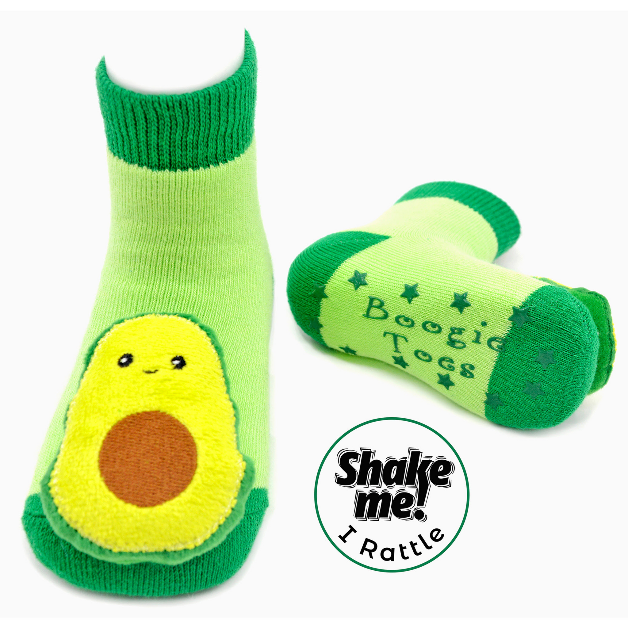 Kid's Little Avocado Boogie Toes Rattle Crew (0-1 Years)