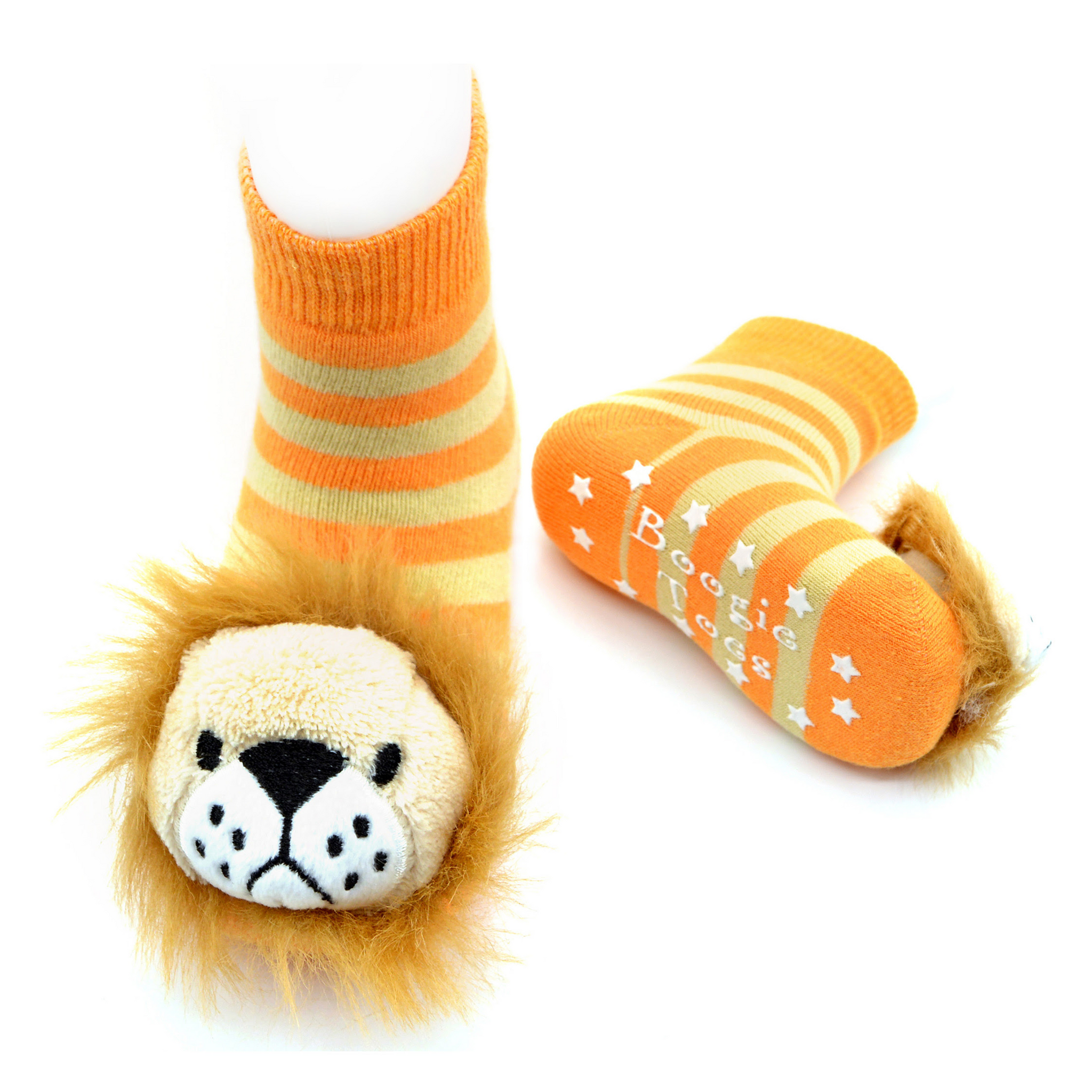 Kid's Lion Boogie Toes Rattle Crew (1-2 Years)