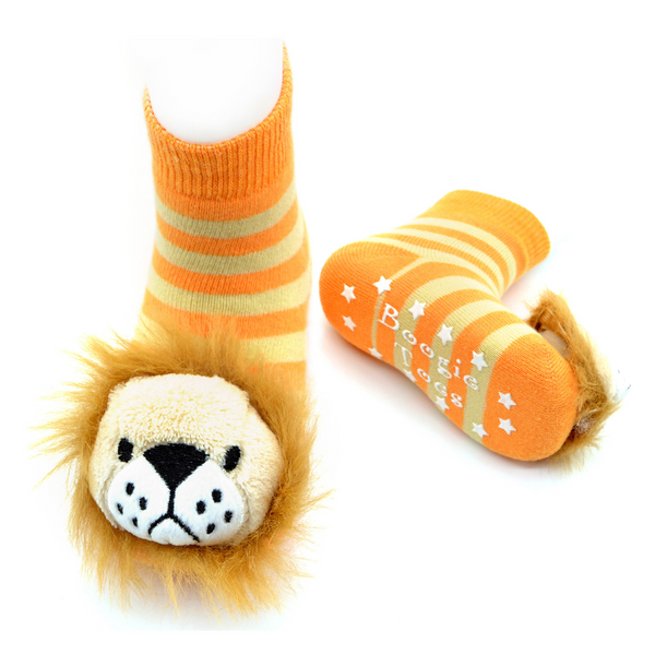 Kid's Lion Boogie Toes Rattle Crew (0-1 Years)