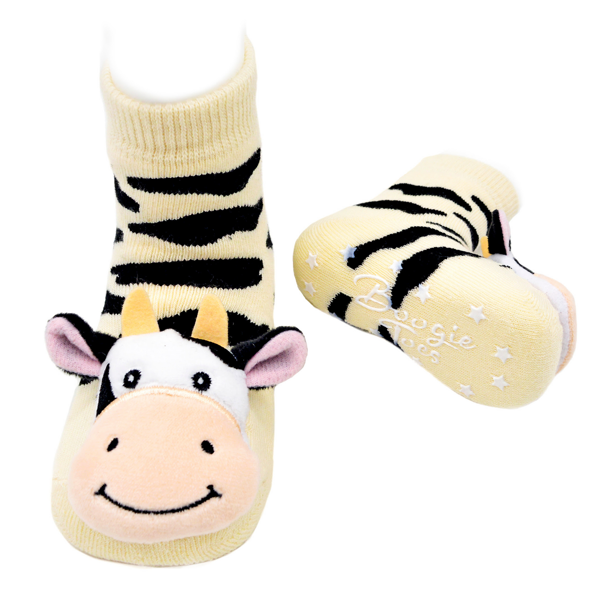 Kid's Bella the Cow Boogie Toes Rattle Crew (1-2 Years)