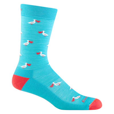 Men's Crew Pelican Lightweight Lifestyle Socks (Teal)