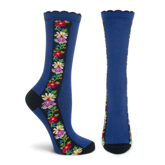 Women's Nordic Stripe Crew (Navy)