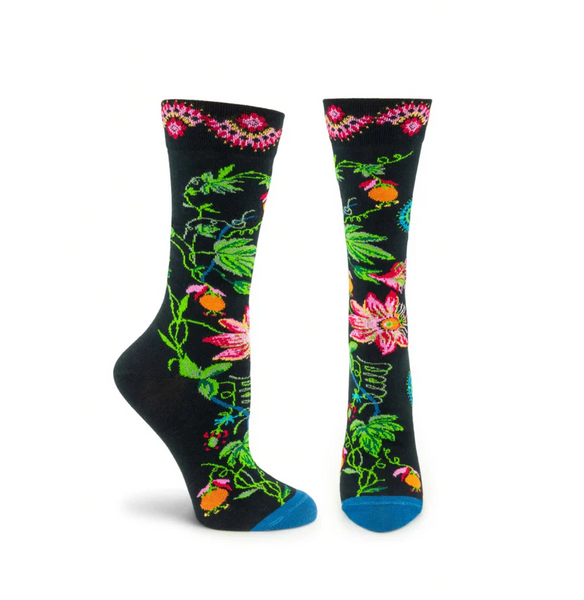 Women's NYBG Flora Crew (Black)