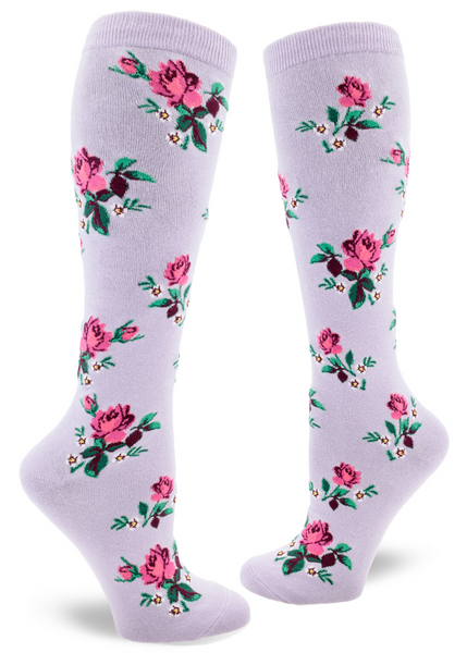 ZZNB-2/25_Women's Pink Rose Knee High (Wisteria)