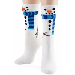 Women's 3D Snowman Crew