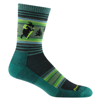 Men's Micro Crew Willoughby Lightweight Hiking Socks (Willow)