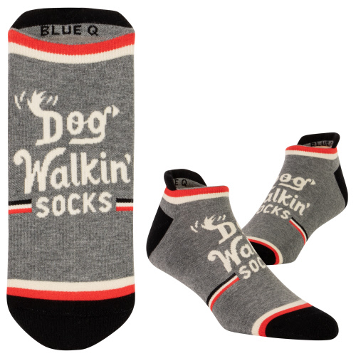 Unisex Dog Walkin' Socks No Show (S/M)