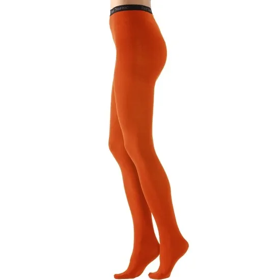 Women's Signature Combed Cotton Tights (Rust)