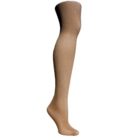 Women's Classic Fishnet Plus Size Tights (Natural)