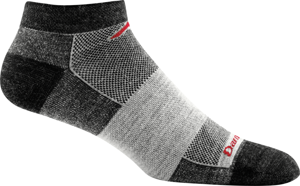 Men's No Show Lightweight Athletic Socks (Charcoal) (Large)