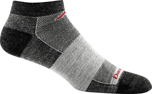 Men's No Show Lightweight Athletic Socks (Charcoal) (Large)