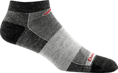 Men's No Show Lightweight Athletic Socks (Charcoal) (Large)
