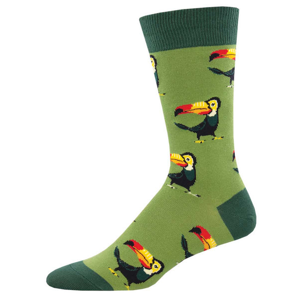 Men's Tropical Toucan Crew (Green)