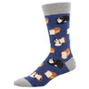 Men's Cat Loaf Crew (Denim Heather)