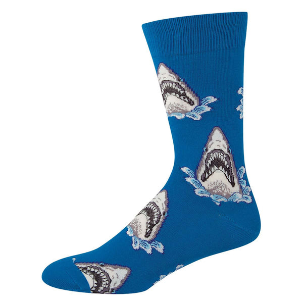 Men's Shark Attack Crew (Blue)