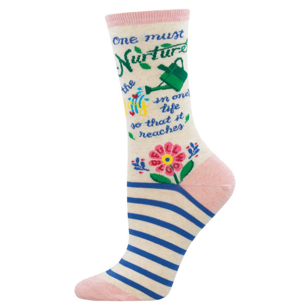 ZZNA_Women's Full Bloom Crew (Ivory Heather)