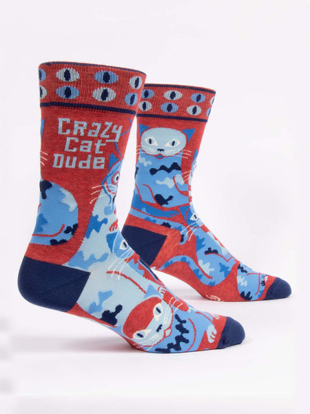 Men's Crazy Cat Dude Crew