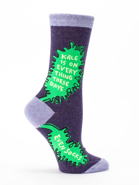 ZZNA-7/23_Women's Kale Is On Everything Crew Socks