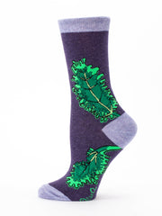 ZZNA-7/23_Women's Kale Is On Everything Crew Socks