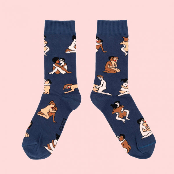 Men's Straight Lovers Kamasutra Crew (Blue)