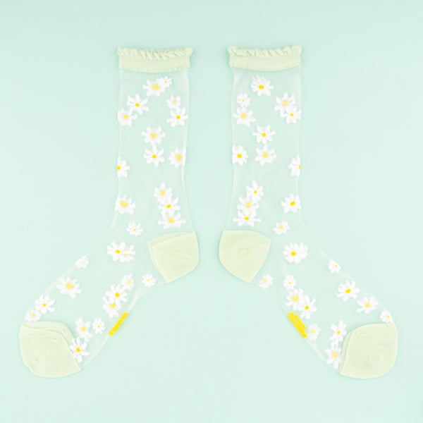 Women's Sheer Daisy Crew