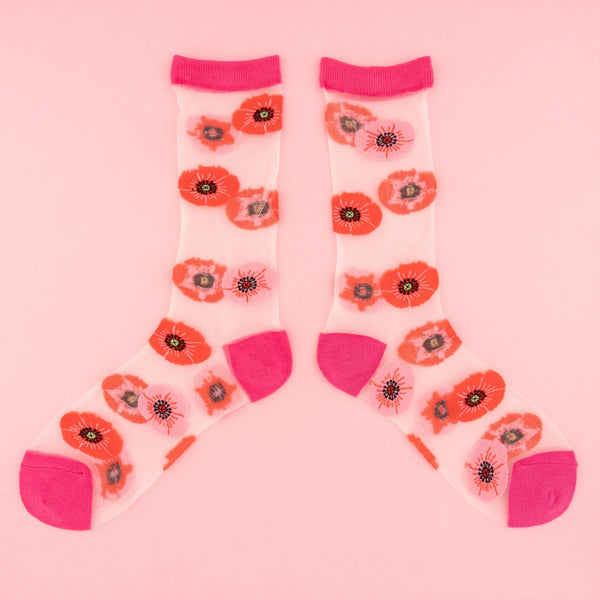 Women's Sheer Poppy Crew
