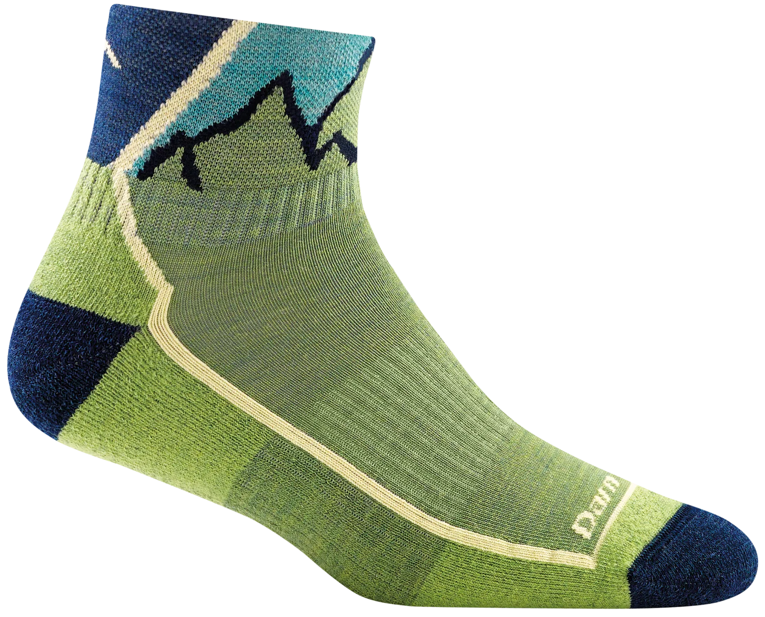 ZZ-NA_Kid's Quarter Hiker Lightweight Hiking Socks (Green)