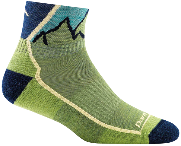 ZZ-NA_Kid's Quarter Hiker Lightweight Hiking Socks (Green)