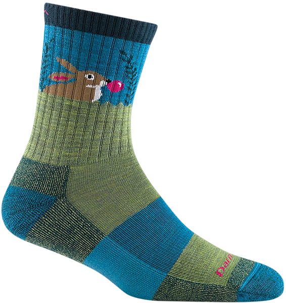 Kid's Micro Crew Bubble Bunny Jr. Lightweight Socks (Willow)