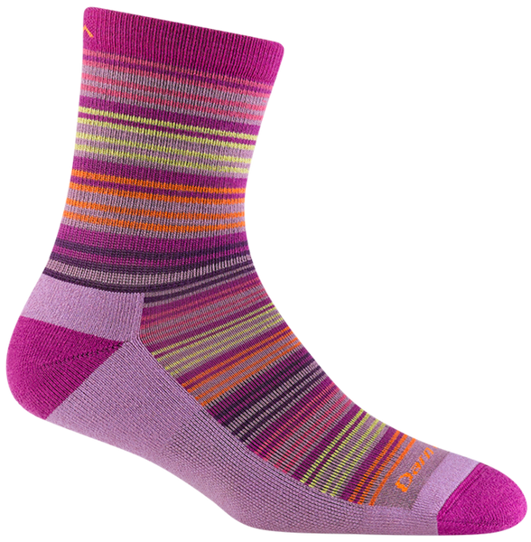 Kids Micro Crew Zebra Canyon Lightweight Hiking Socks (Clover)