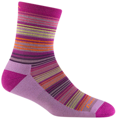 Kids Micro Crew Zebra Canyon Lightweight Hiking Socks (Clover)