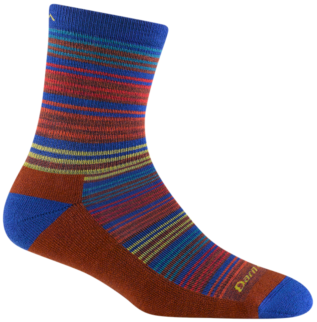 Kids Micro Crew Zebra Canyon Lightweight Hiking Socks (Marine)