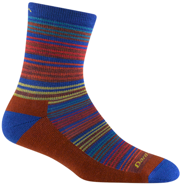 Kids Micro Crew Zebra Canyon Lightweight Hiking Socks (Marine)