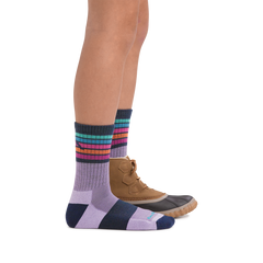 ZZ-NA_Kid's Micro Crew Kelso Lightweight Hiking Socks (Lavender)
