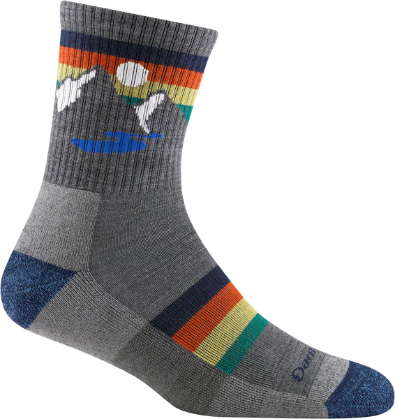 Kid's Micro Crew Sunset Ridge Jr. Lightweight Socks (Gray)