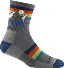 Kid's Micro Crew Sunset Ridge Jr. Lightweight Socks (Gray)