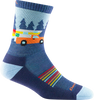 Kid's Micro Crew Van Wild Lightweight Hiking Socks (Denim)