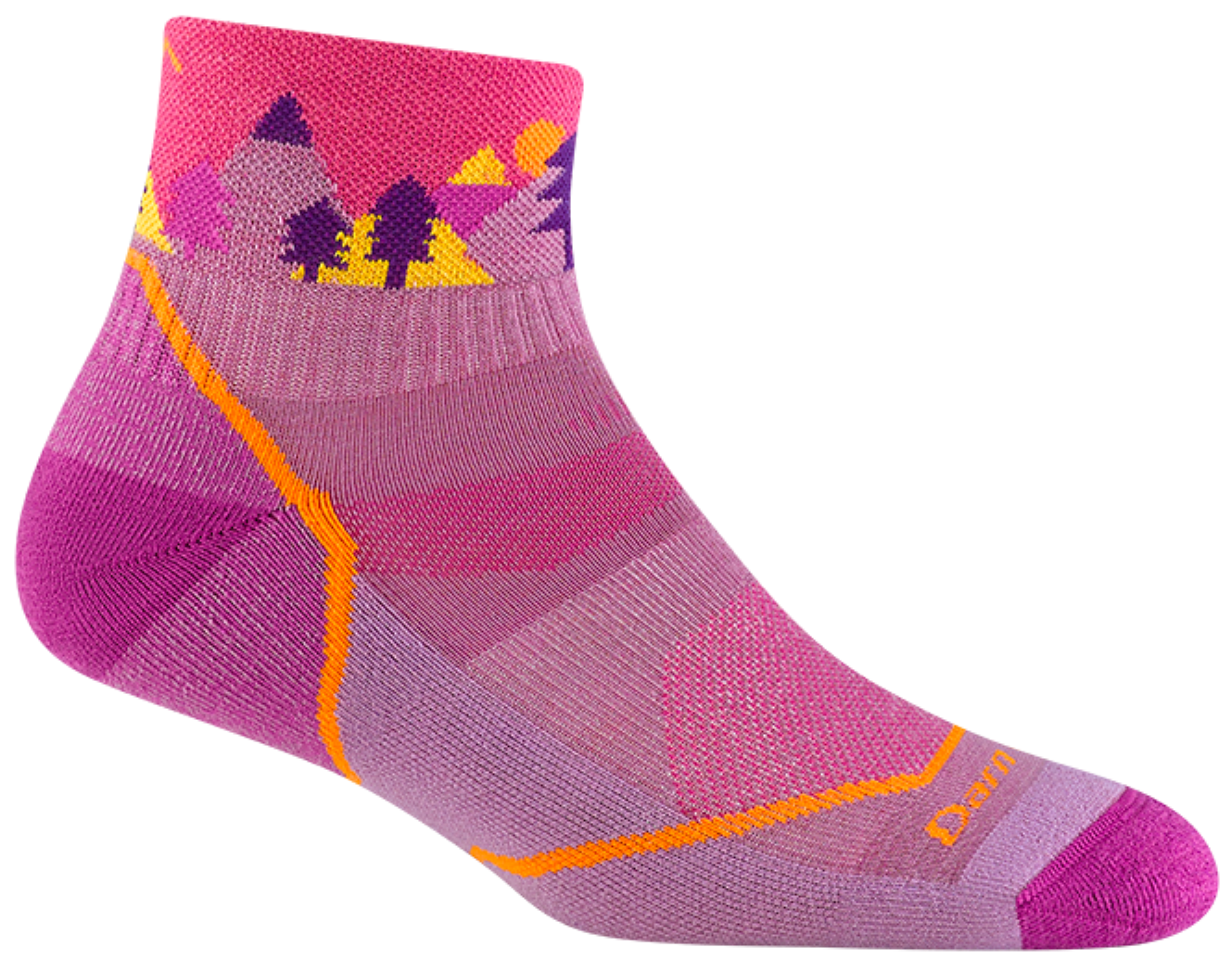 Kids Quarter Quest Lightweight Hiking Socks (Violet)