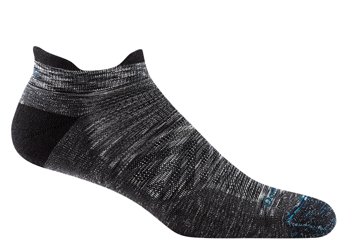 Men's No Show Tab Run Ultra-Lightweight Running Socks (Space Gray)