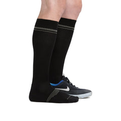 ZZ-NA_Men's Over-The-Calf Element Lightweight Athletic Socks (Black)