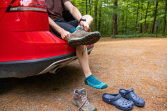 Men's No Show Light Hiker Lightweight Hiking Socks (Cascade)